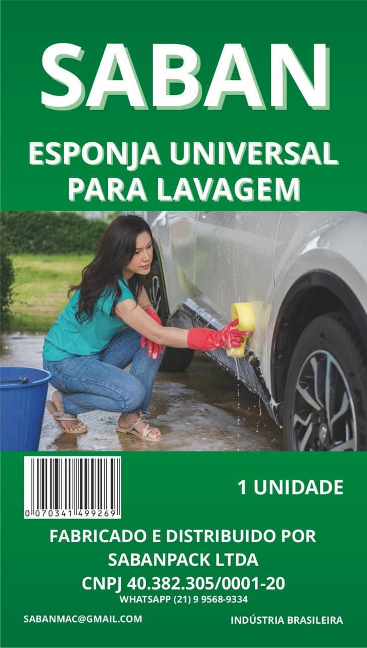 Esponja SABAN para frotas e lava-rápidos profissionais